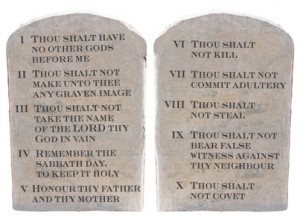 ten commandment tablets