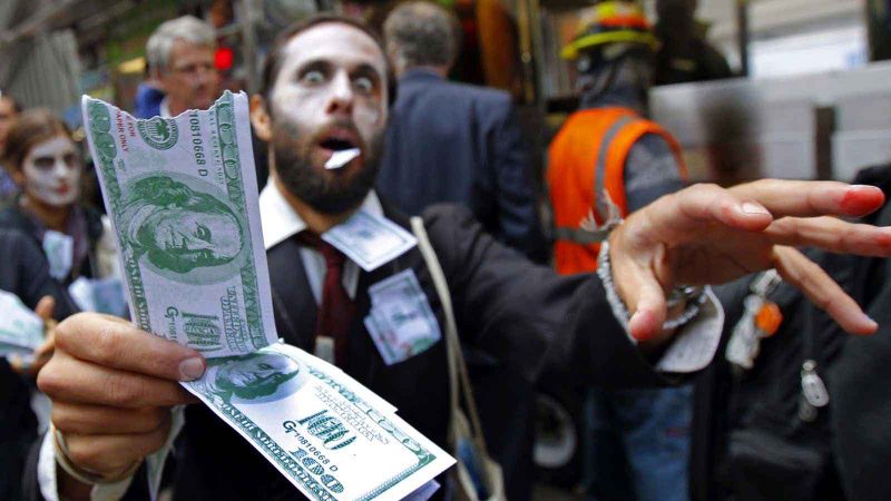 zombie with money